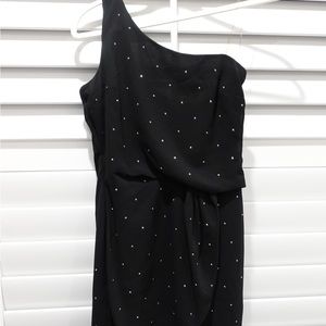 Windsor Black rhinestone tight dress 🤍